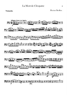 Der Tod der Kleopatra, H.36: Cellosstimme by Hector Berlioz