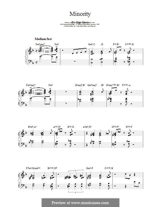 Minority: Für Klavier by Bill Evans