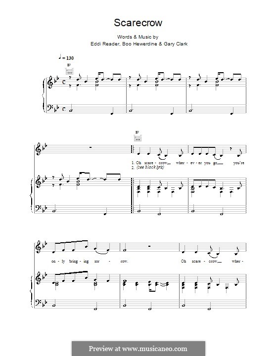 Scarecrow: Für Stimme und Klavier (oder Gitarre) by Eddi Reader