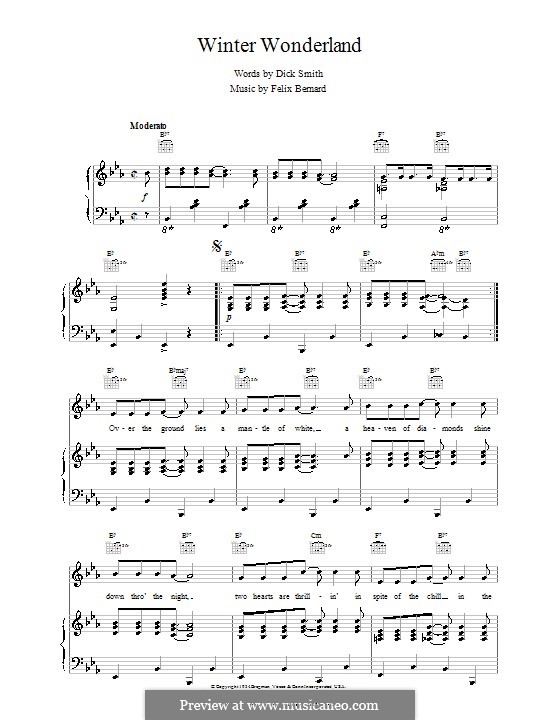 Vocal version: For voice and piano or guitar (jazzy arrangement) by Felix Bernard