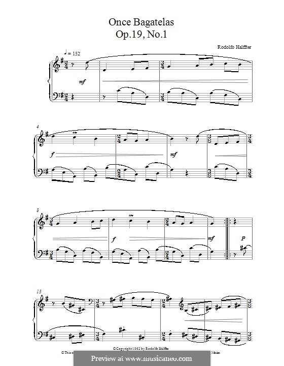 Once Bagatelas, Op.19 No.1: Once Bagatelas by Rodolfo Halffter