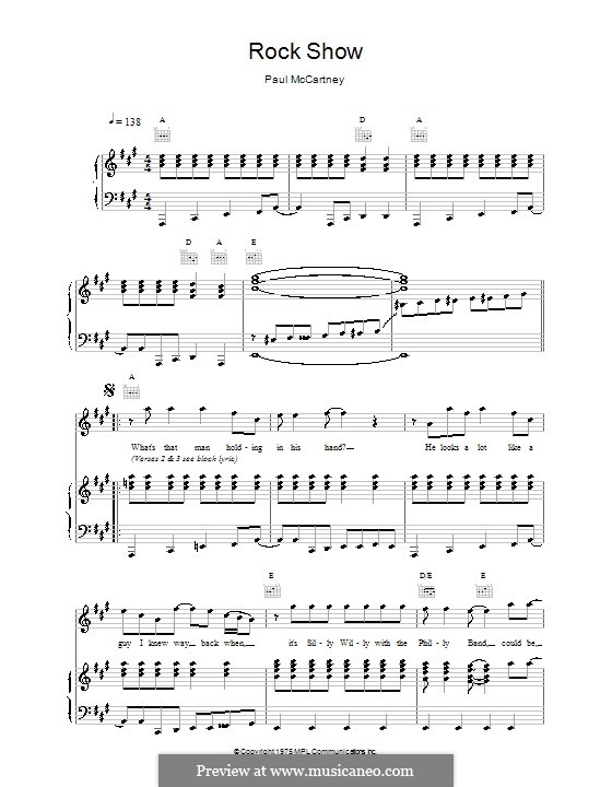 Rock Show: Für Stimme und Klavier (oder Gitarre) by Paul McCartney