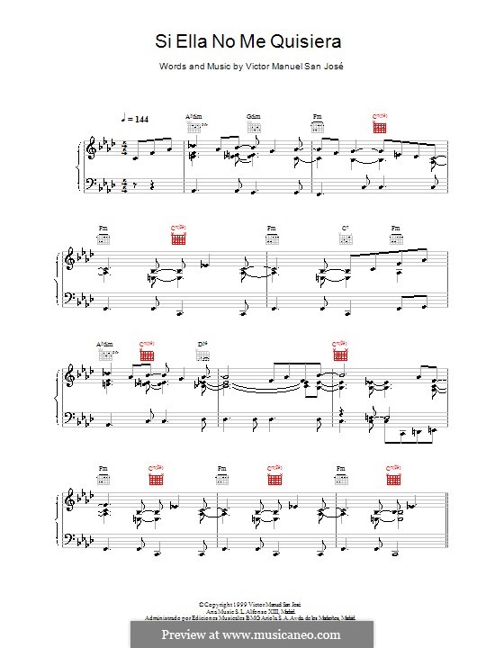 Si Ella No Me Quisiera: Für Stimme und Klavier (oder Gitarre) by Antonia Garcia de Diego