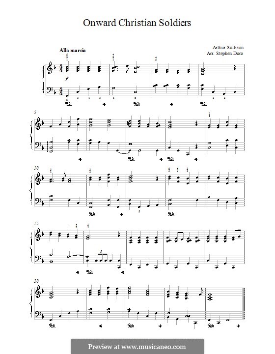 Onward, Christian Soldiers: Für Klavier by Arthur Sullivan