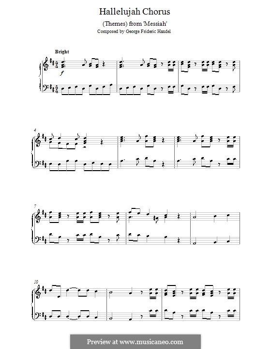 Fragmente: Themes, for piano by Georg Friedrich Händel
