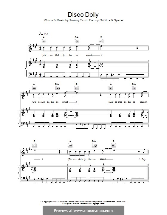 Disco Dolly (Space) von F. Griffiths, T. Scott Noten auf MusicaNeo