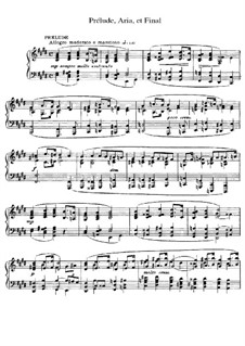Prelude, Aria und Finale: Für Klavier by César Franck