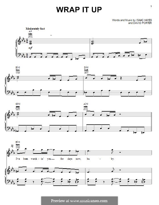 Wrap It Up: Für Stimme und Klavier (oder Gitarre) by David Porter, Isaac Hayes