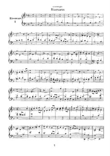 Vierzehn Ricercaren, FbWV 401-414: Vierzehn Ricercaren by Johann Jacob Froberger