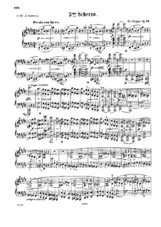 Scherzo Nr.3 in cis-Moll, Op.39: Für Klavier by Frédéric Chopin