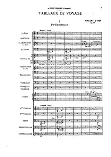 Tableaux de voyage (Pictures of Travel), Op.36: Tableaux de voyage (Pictures of Travel) by Vincent d' Indy