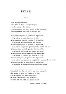 Istar. Sinfonischen Variationen, Op.42: Istar. Sinfonischen Variationen by Vincent d' Indy