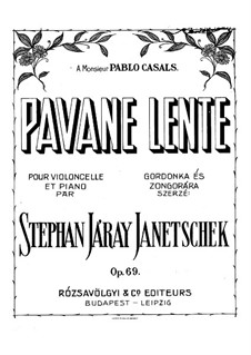 Pavane Lente, Op.69: Pavane Lente by István Járay-Janetschek