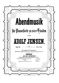 Abendmusik, Op.59: Abendmusik by Adolf Jensen