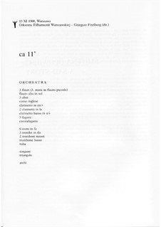 Eine Traurige Geschichte, Op.13: Eine Traurige Geschichte by Mieczysław Karłowicz
