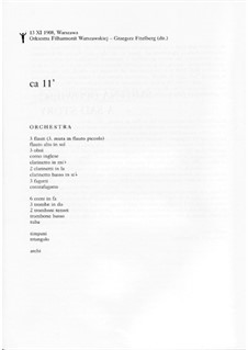 Eine Traurige Geschichte, Op.13: Eine Traurige Geschichte by Mieczysław Karłowicz