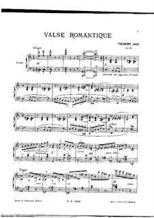 Romantischer Walzer, Op.113: Romantischer Walzer by Theodore Lack