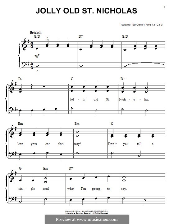 A Jolly Merry Christmas: Für Klavier, leicht by folklore