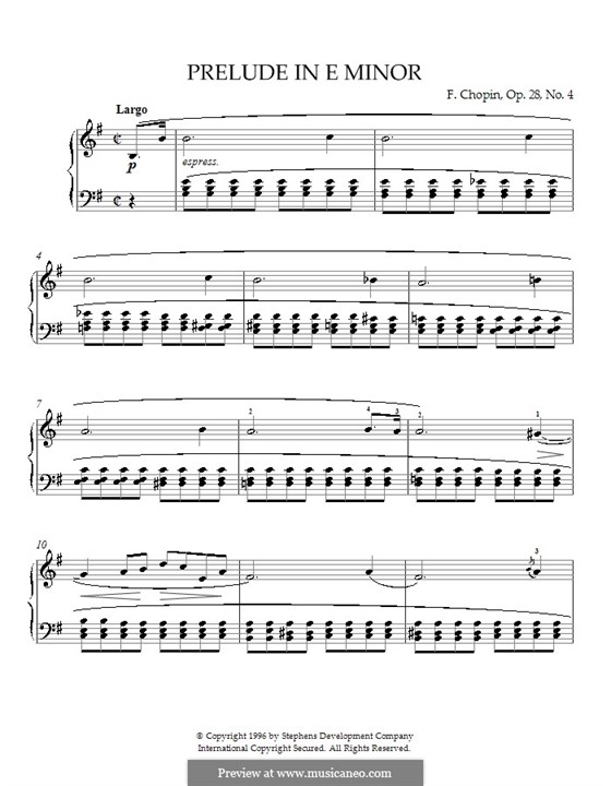 Nr.4 in e-Moll: Für Klavier by Frédéric Chopin