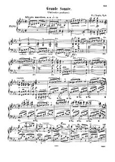 Sonate für Klavier Nr.1 in c-Moll, Op.4: Für einen Interpreten by Frédéric Chopin