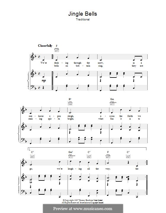 Vocal version: Für Stimme und Klavier (oder Gitarre) by James Lord Pierpont