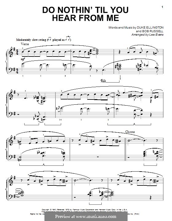 Instrumental version: Für Klavier by Duke Ellington