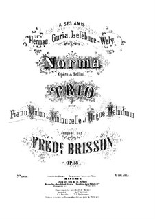 Fantasie über Themen aus 'Norma' von Bellini, Op.58: Vollpartitur, Stimmen by Frédéric Brisson