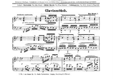 Sechs Stücke, Op.12: Nr.1 in B-Dur by Max Bruch