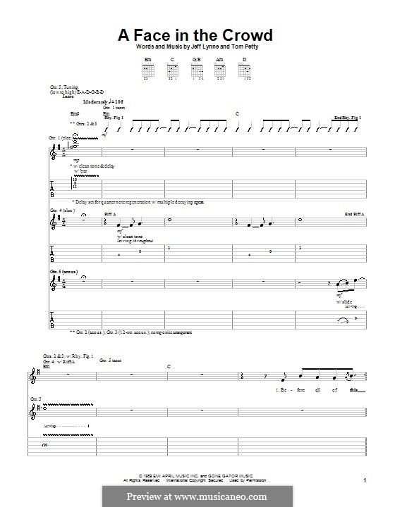 A Face in the Crowd von J. Lynne Noten auf MusicaNeo