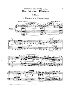Duo für zwei Klaviere, Op.64: Vollsammlung by Ignaz Brüll