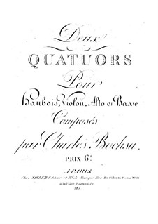 Zwei Quartette für Oboe und Streicher: Zwei Quartette für Oboe und Streicher by Robert Nicolas-Charles Bochsa