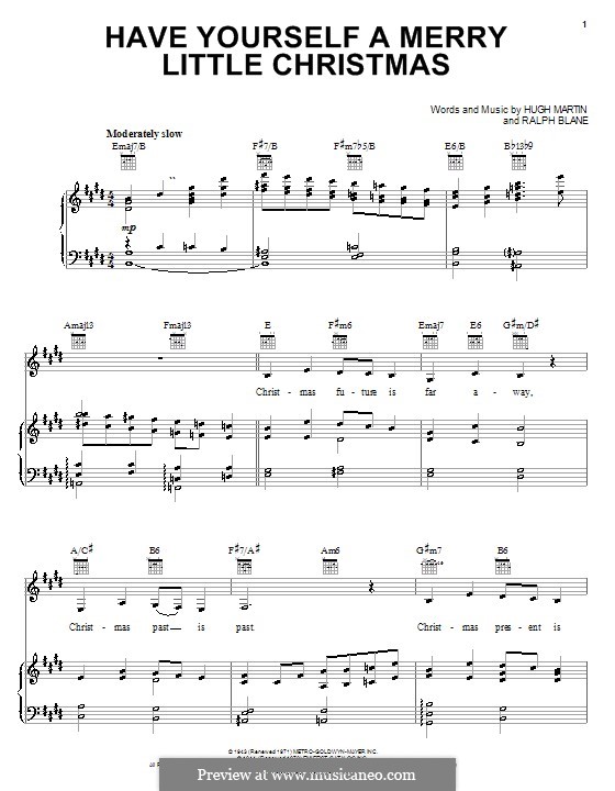Have Yourself a Merry Little Christmas von H. Martin, R. Blane auf MusicaNeo