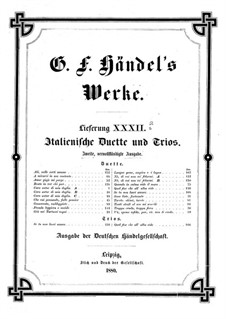 Italienische Duette und Trios: Buch II by Georg Friedrich Händel