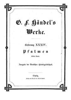 Psalmen: Buch I by Georg Friedrich Händel