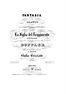 Fantasie über die Oper 'La Fille du Régiment' von M. Donizetti, Op.27: Fantasie über die Oper 'La Fille du Régiment' von M. Donizetti by Giulio Briccialdi