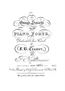 Klaviersonate in F-Dur, Op.28: Für einen Interpreten by Friedrich Kalkbrenner