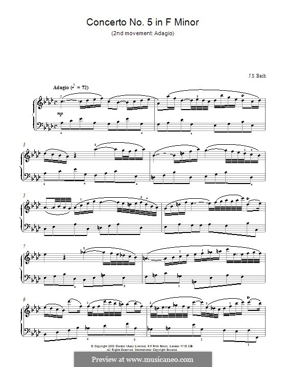 Teil II: Bearbeitung für Klavier by Johann Sebastian Bach