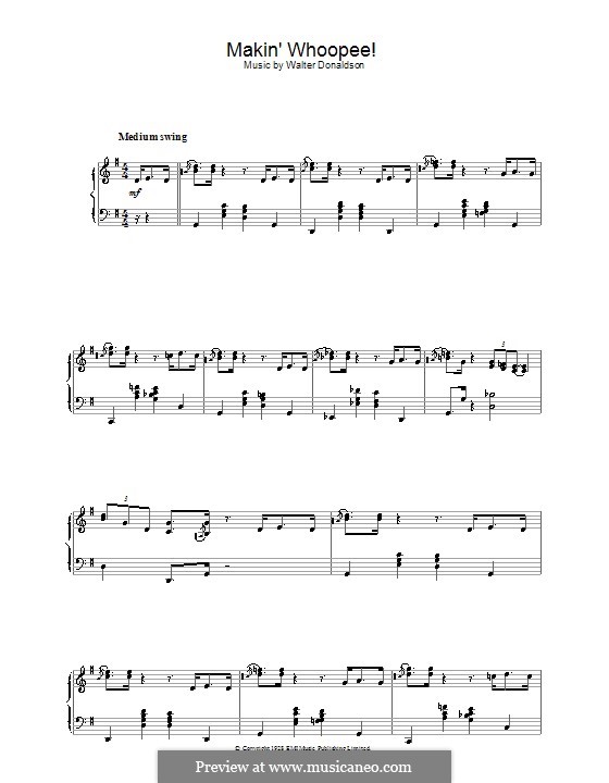Makin' Whoopee!: Für Klavier (Art Tatum) by Walter Donaldson