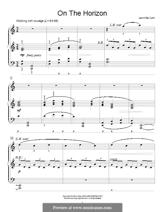 On the Horizon: Für Klavier by Jennifer Linn