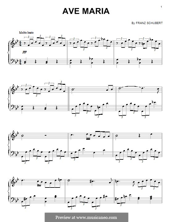 Piano version: Für einen Interpreten by Franz Schubert