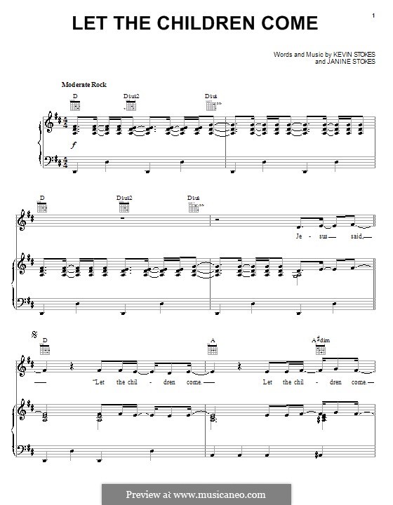Let the Children Come: Für Stimme und Klavier (oder Gitarre) by Janine Stokes