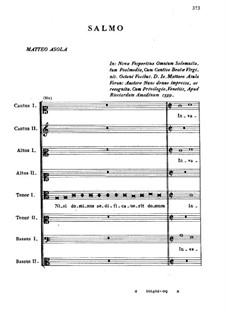 Psalm für Stimmen: Psalm für Stimmen by Giammateo Asola