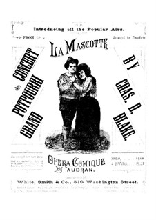 La mascotte: Potpourri für Klavier, vierhändig – Stimmen by Edmond Audran