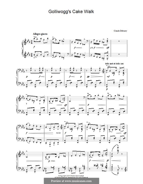 Nr.6 Negerpuppe: Für Klavier (Noten von hoher Qualität) by Claude Debussy