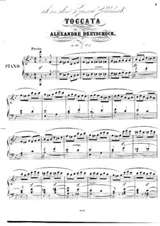 Toccata for Piano, Op.98 No.1: Toccata para piano by Alexander Dreyschock