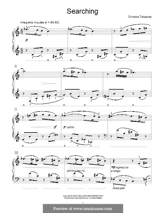 Searching: Para Piano by Christos Tsitsaros