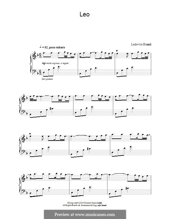 Leo: Para Piano by Ludovico Einaudi