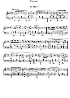 Two Minuets, B.58 Op.28: set completo by Antonín Dvořák