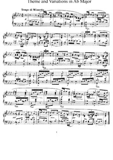 Theme and Variations, B.65 Op.36: Para Piano by Antonín Dvořák