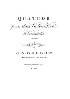 String Quartet No.2, Op.2: Quarteto de corda No.2  by Joachim Nicolas Eggert